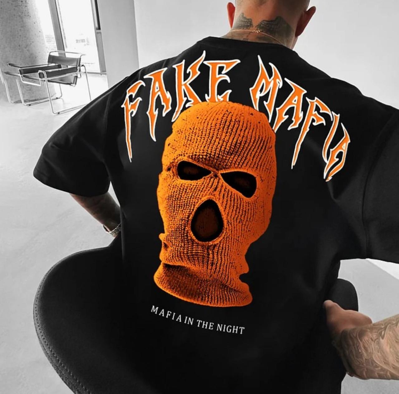 Camiseta Oversized Balaclava Preta