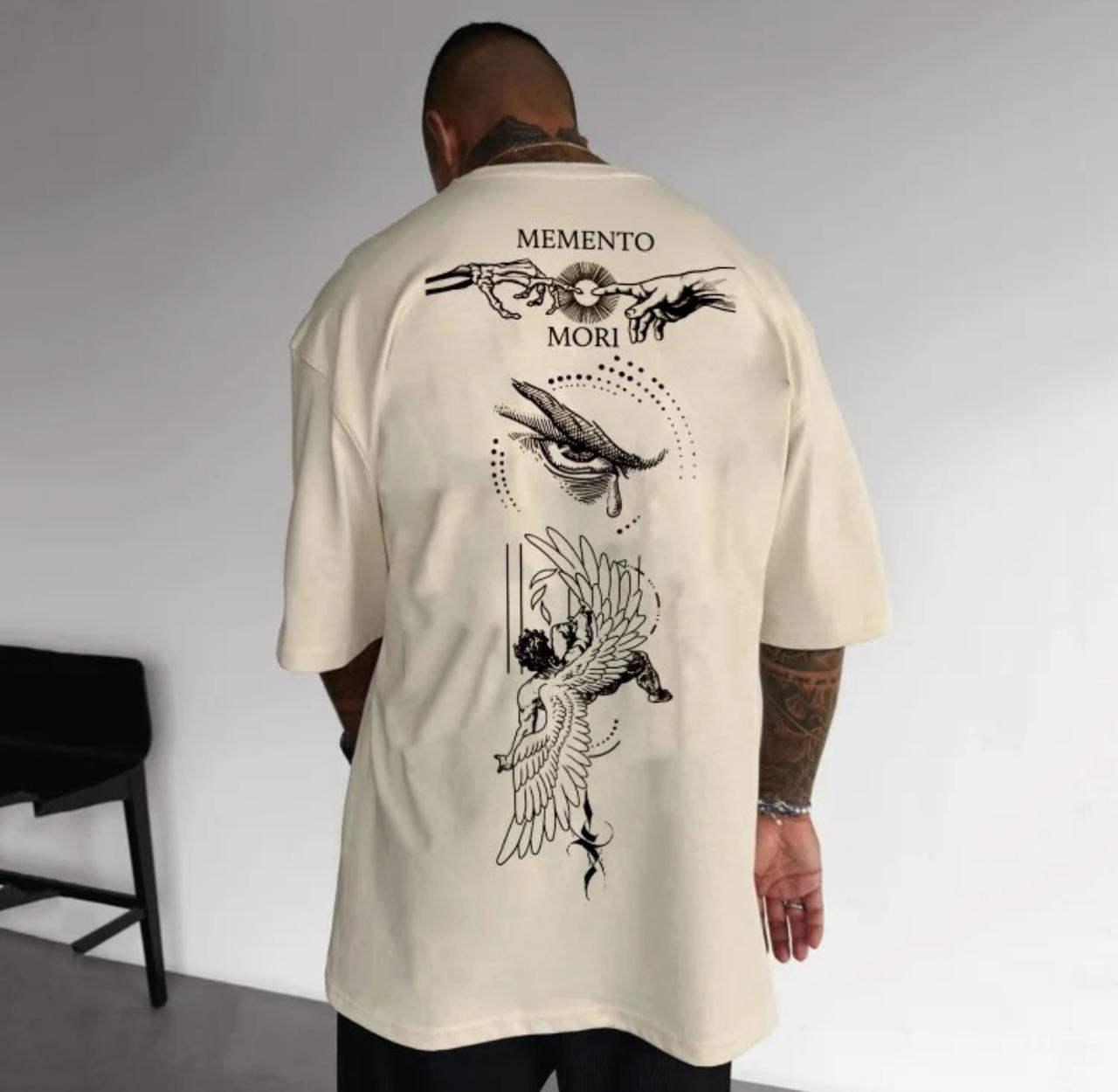 Camiseta Oversized Memento Mori Off White