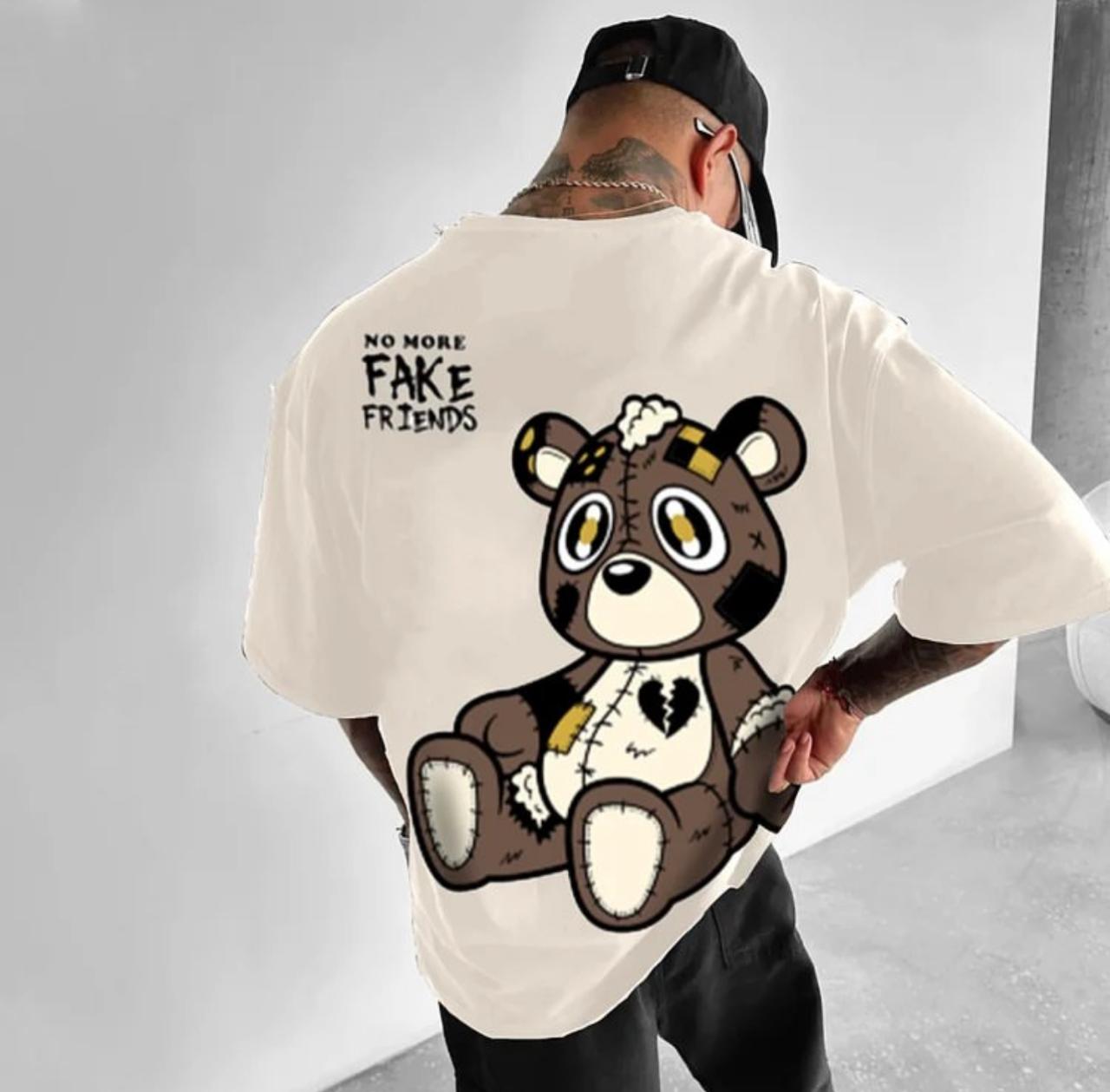 Camiseta Oversized Fake Off White