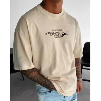 Camiseta Oversized Memento Mori Off White